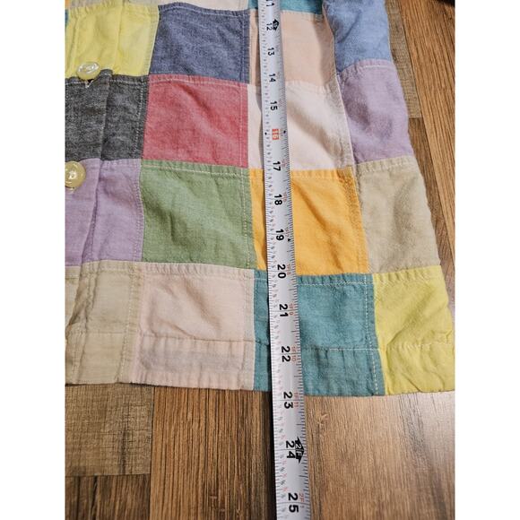 Orvis Madras Pathwork Bomber Cardigan Jacket Women's Size 6 Vintage Colorful - Picture 6 of 9